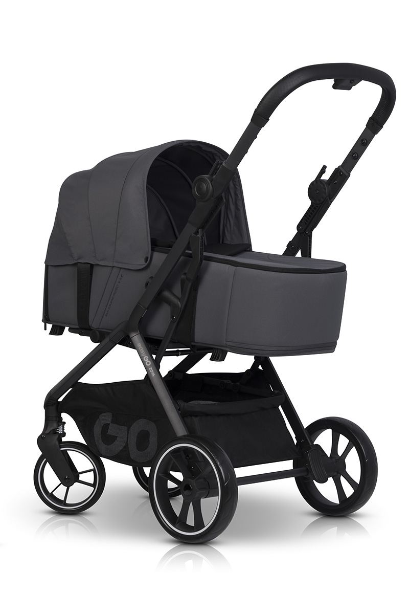 Hluboké lůžko na kočárek EasyGo Zoya Cloudy Grey