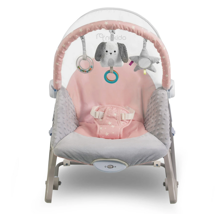 Lehátko/ houpátko Nukido s vibracemi pink