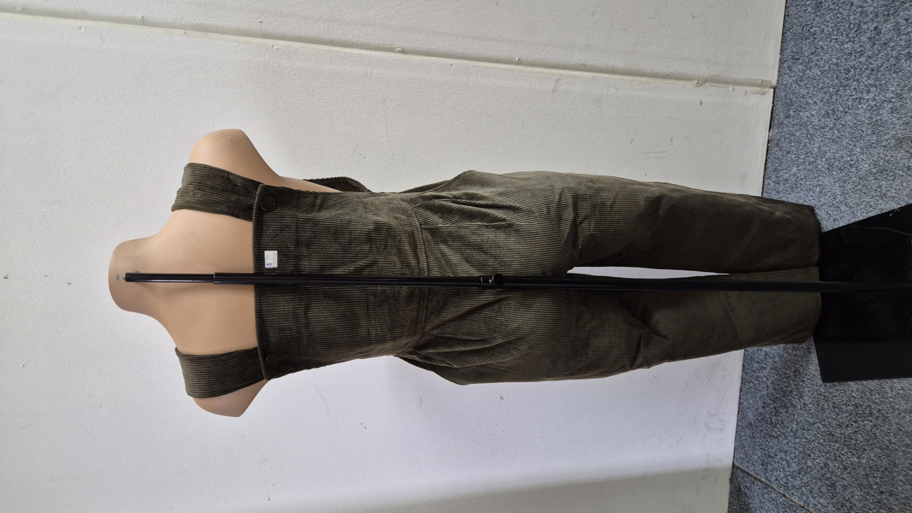 Těhotenská móda - Manžestrové laclové kalhoty s pružným bříškem vel. S