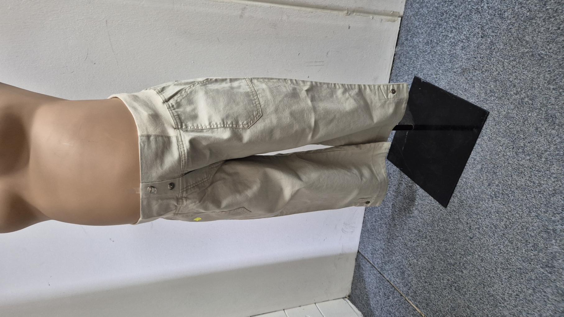 Těhotenská móda - Těhoteské 3/4 kalhoty s podporou bříška a gumou vel.44 