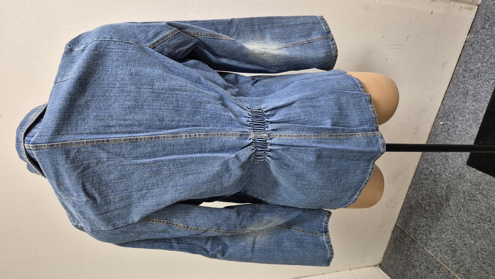 Těhotenská móda - Těhotenská Jeans bunda vel. 40