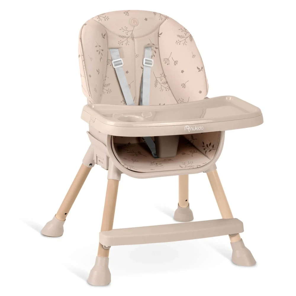 Dětská jídelní židlička Nukido Tilo béžová