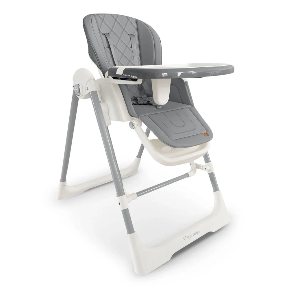 Dětská jídelní židlička a houpátko 3v1 Nukido Elite Grey