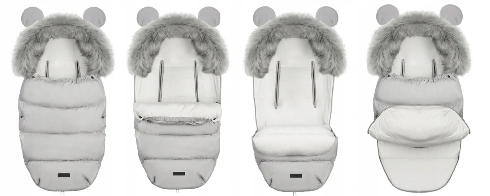 Zimní fusak ELMI světle šedý