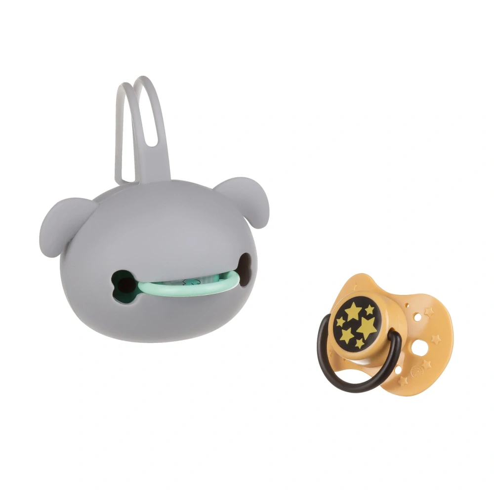 Pouzdro na dudlík ve tvaru pejska