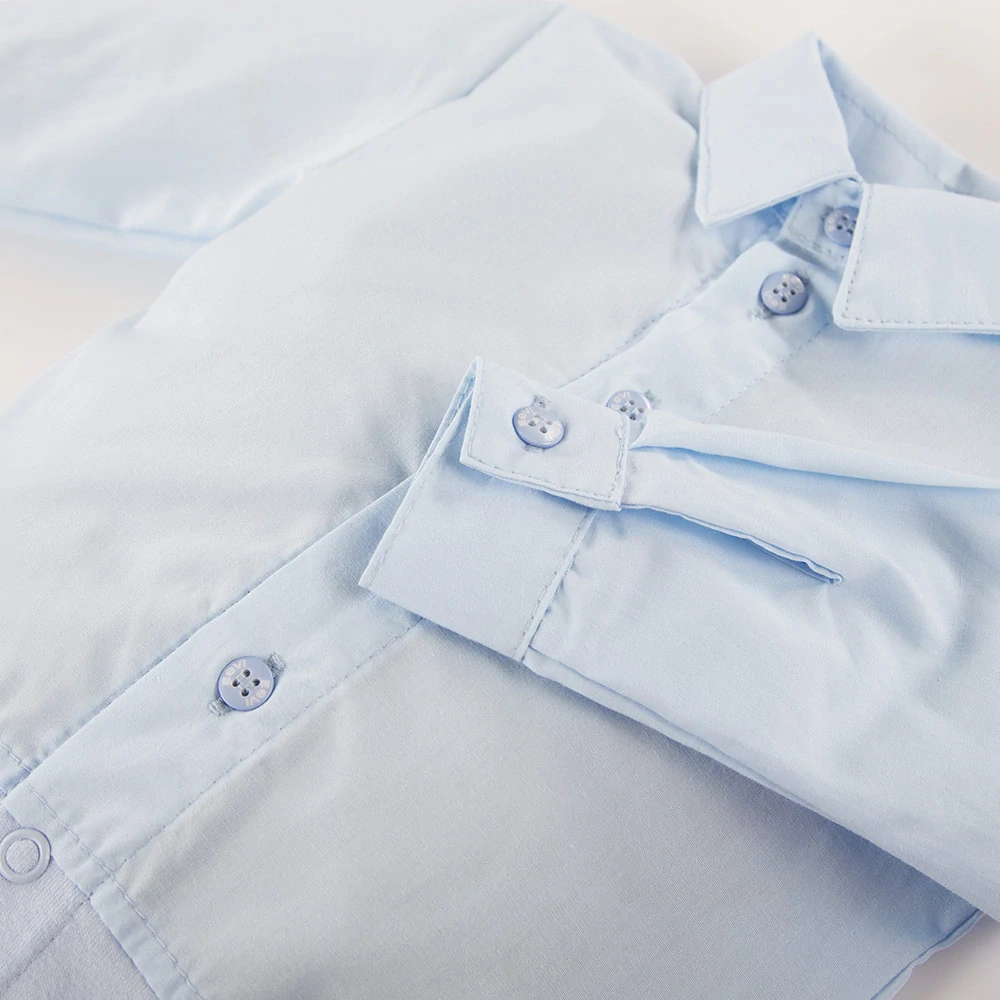 Chlapecké košilové body s límečkem CEREMONY světle modré vel.74