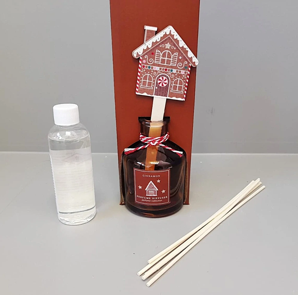 Difuzer v dárkovém balení VÁNOČNÍ vůně - Gingebreard  snowball 