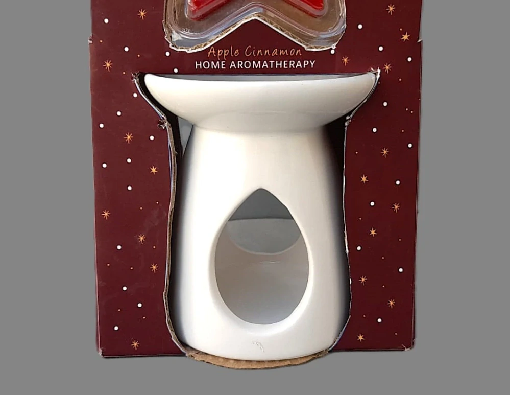 Dárková sada Aroma lampa + VÁNOČNÍ vosk - Bílá bavlna