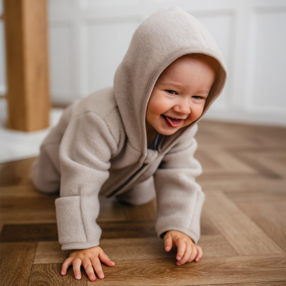 MERINO kombinéza béžová vel. 68/74