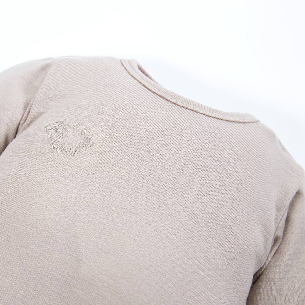 MERINO rostoucí body béžové vel. 80/86