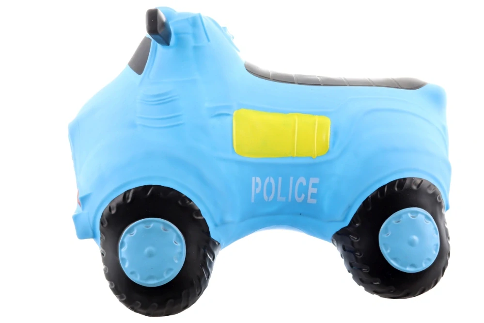 Hopsadlo gumové Auto Policie modré