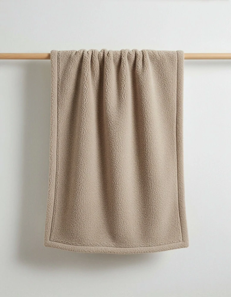 Dětská luxusní vyteplená deka Cotton Muslin & Bouclé karamelová