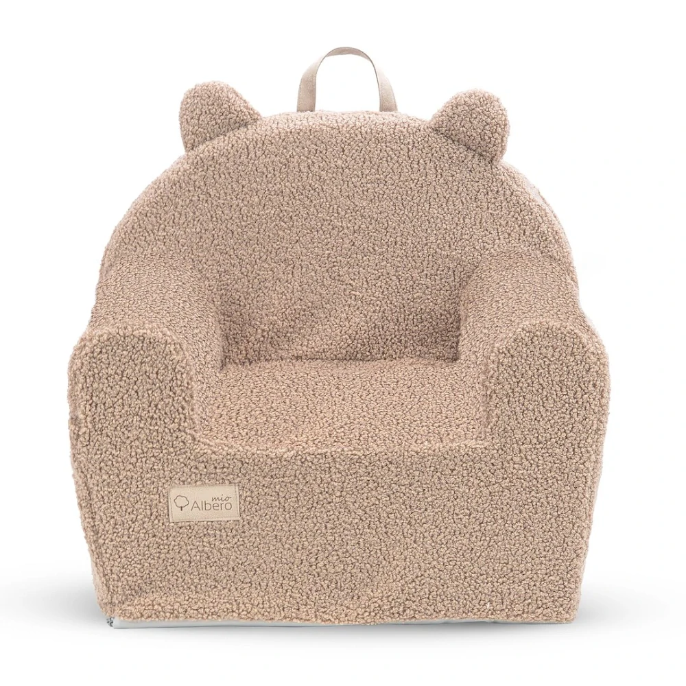 Dětské Designové Pěnové Křesílko Bouclé Karamel