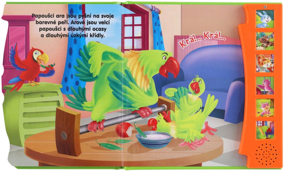 Naučná zvuková Knížka Domácí Zvířata