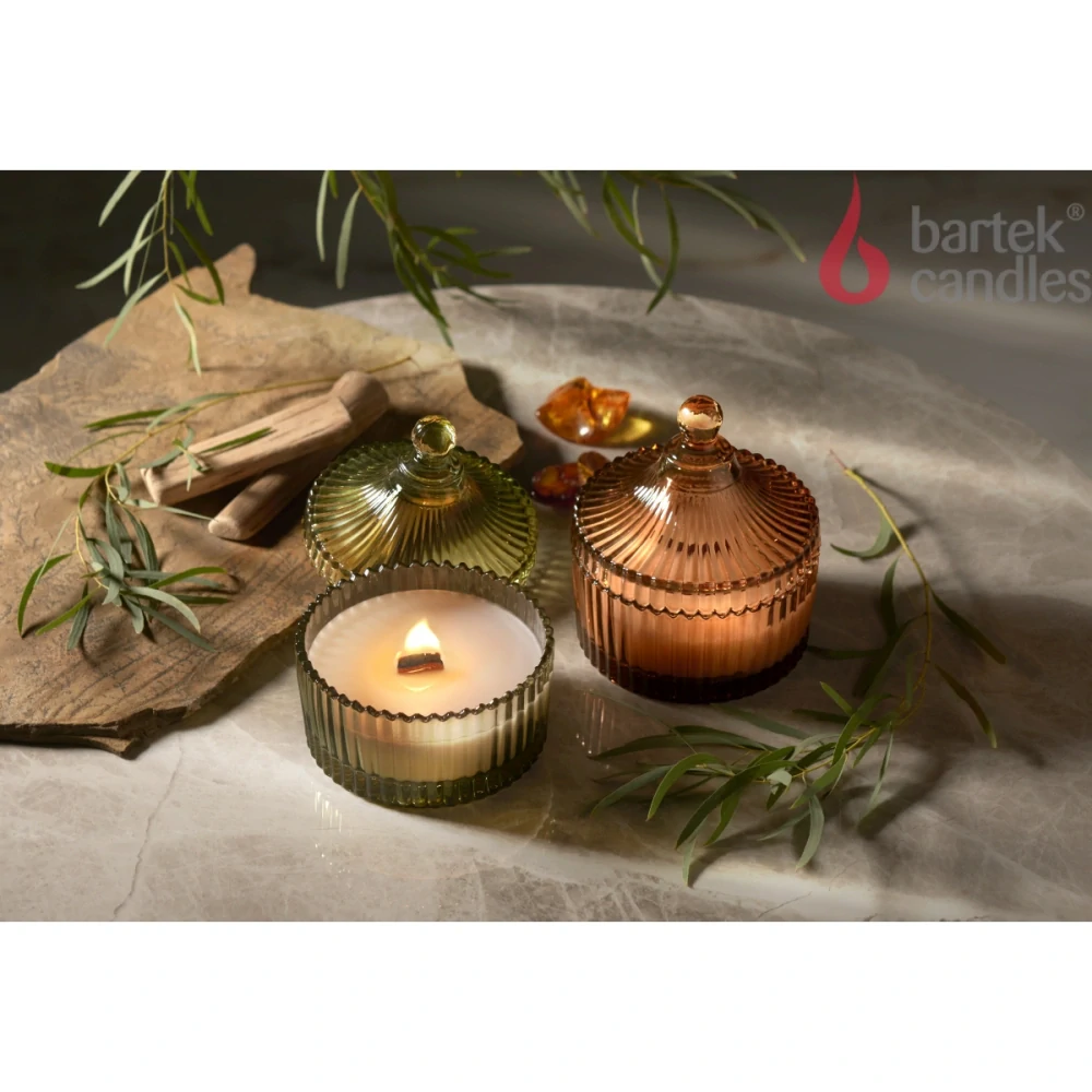 Vonná sojová svíčka GOD'S SPA – HARMONY s dřevěným knotem