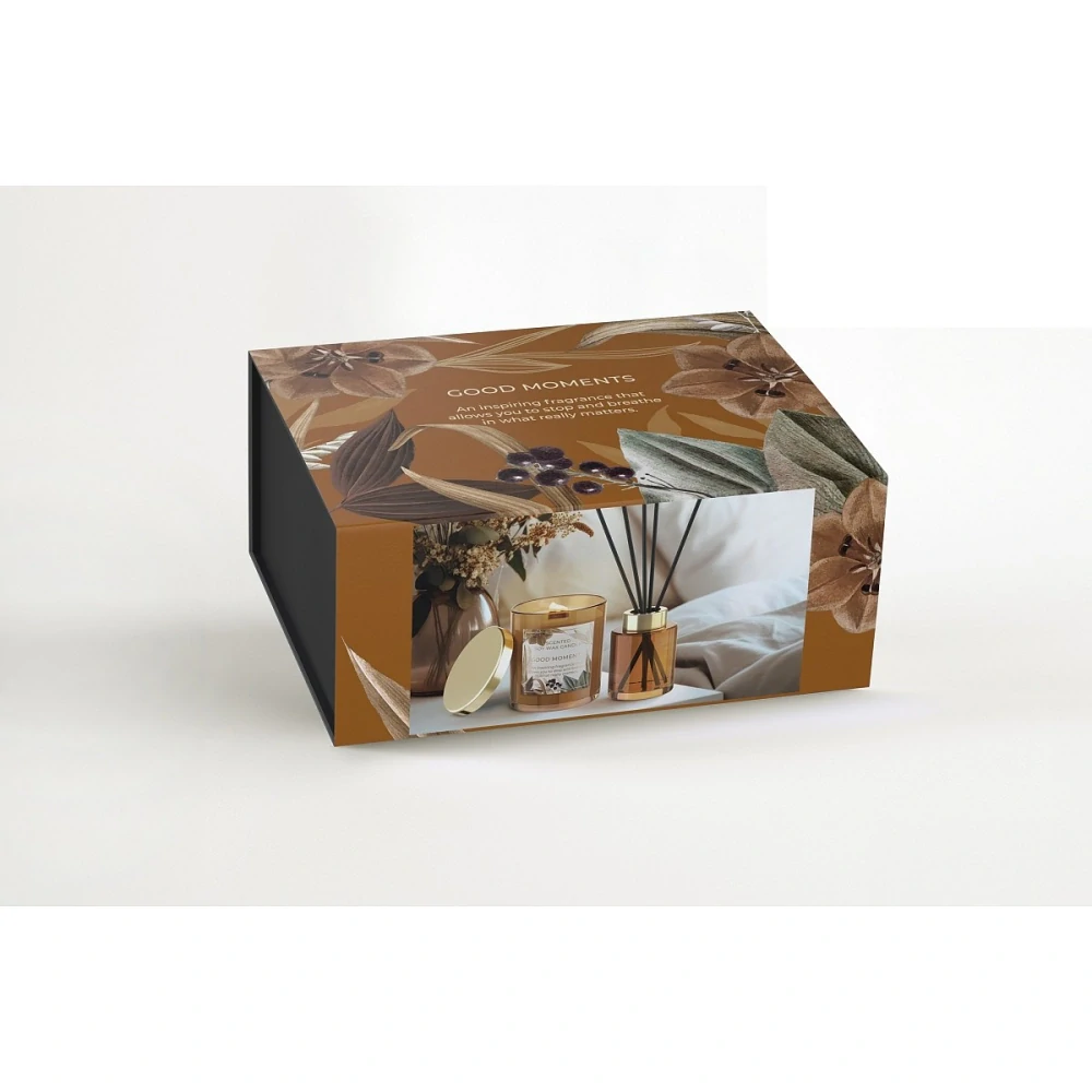 Dárkový Set GOOD MOMENTS difuzer + vonná svíčka v kazetě