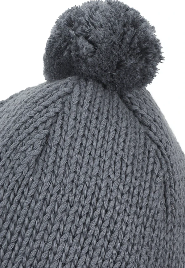 Dětská zimní pletená čepice s bambulí na zavazování vel.39