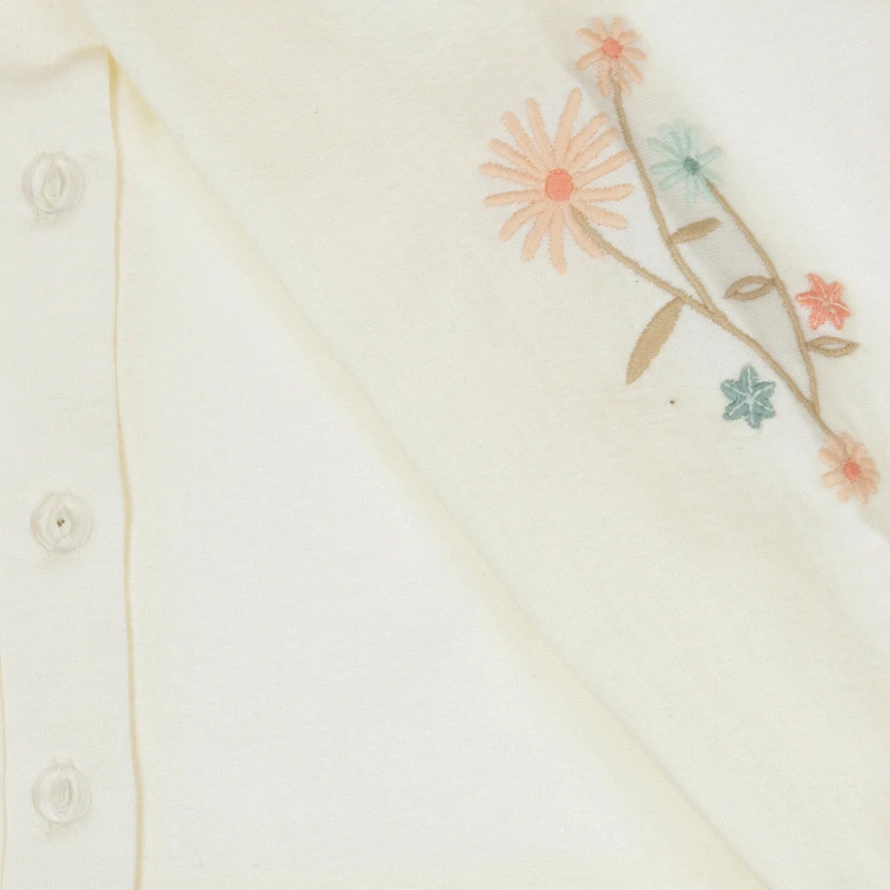 Dívčí bavlněná halenka Dirkje s výšivkou, dlouhý rukáv vel.80