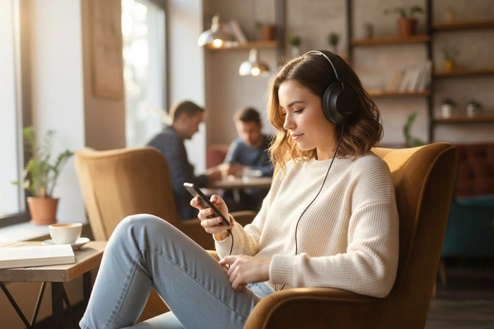 Bezdrátová sluchátka SoundJoy Concept HS4080 Black