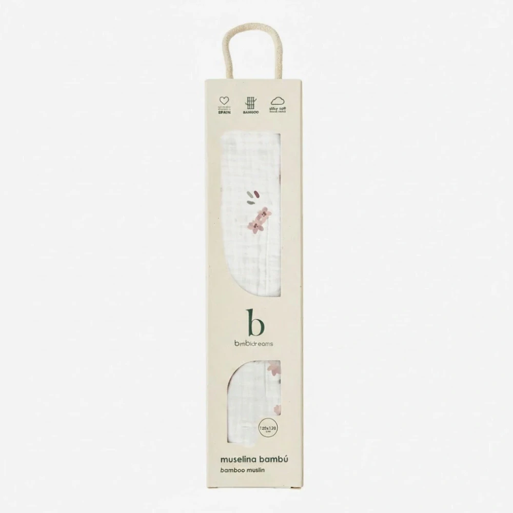 Muselinovo-bambusová osuška BimBi 120x120cm Monet