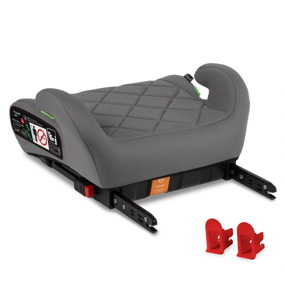 AUTOSEDAČKA/PODSEDÁK S I-SIZE KIDWELL REMO ŠEDÝ s isofixem pohodlný a porostorný