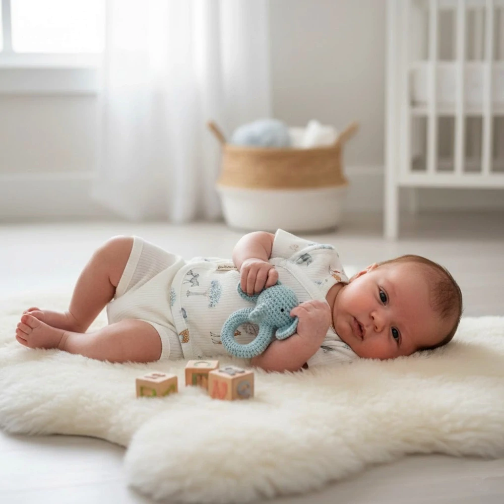 Letní bambusový komplet zavinovací tričko + kraťasy Bimbidreams Tanzania  0-1m