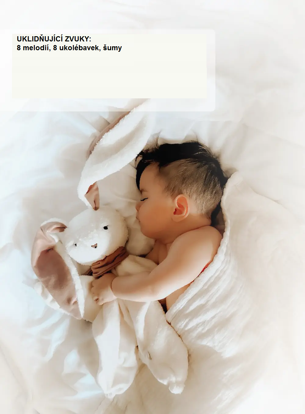 MyHummy DOUDOU Bunny 7 v 1 s lampičkou a APP