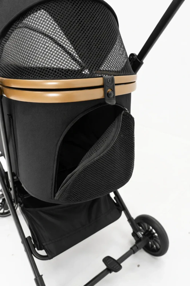 Multifunkční kočárek pro psy a kočky Velo s ventilací a otočnými koly