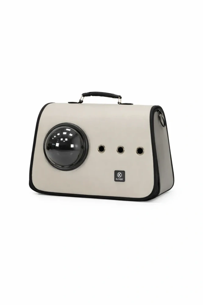 Luxusní kočárek pro psy a kočky MUXI 2v1  skládací a multifunkční šedý