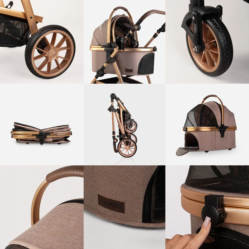 Kočárek Carinio NUKA MOKKA pro mazlíčky