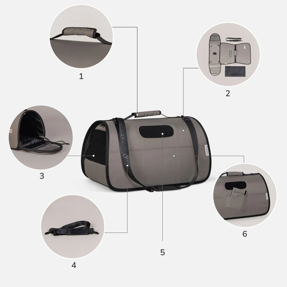 Přepravní box / taška Carinio Nomado Coal Pet Carrier