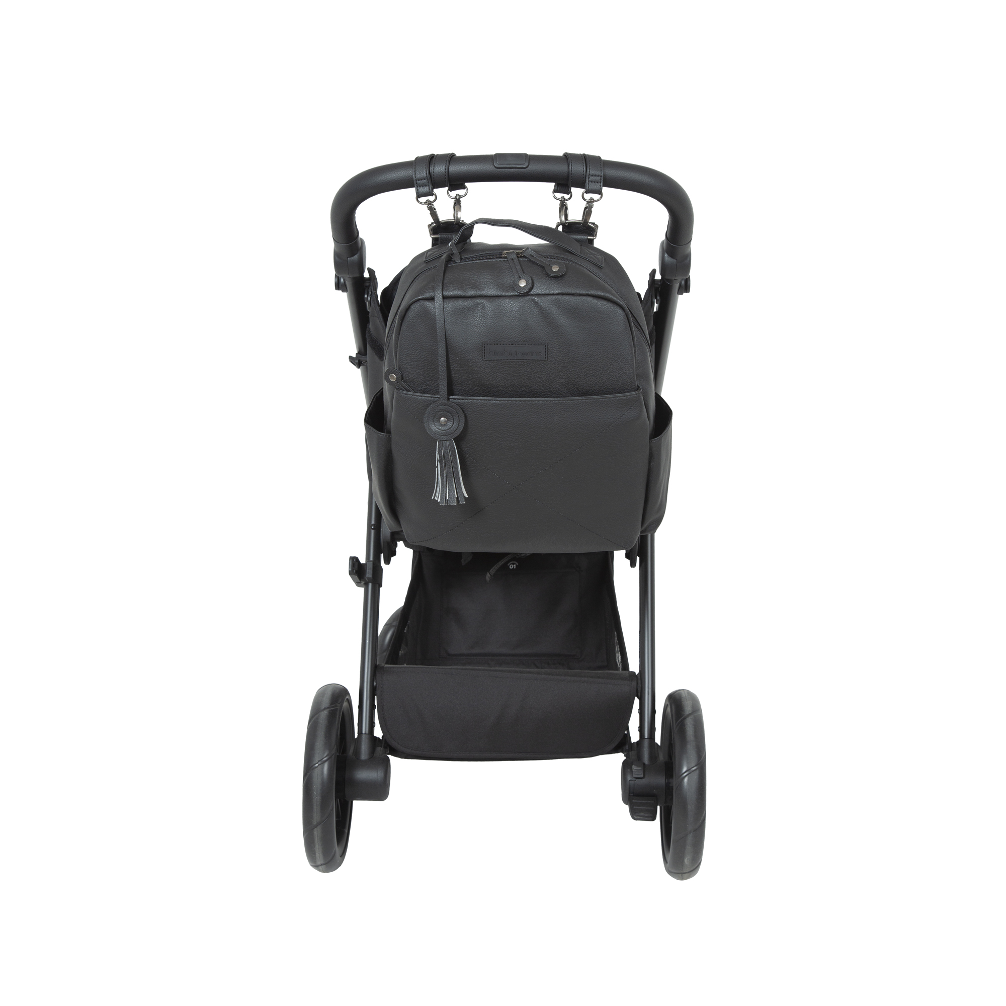 BimbiDreams Elegantní přebalovací batoh Quilt Black