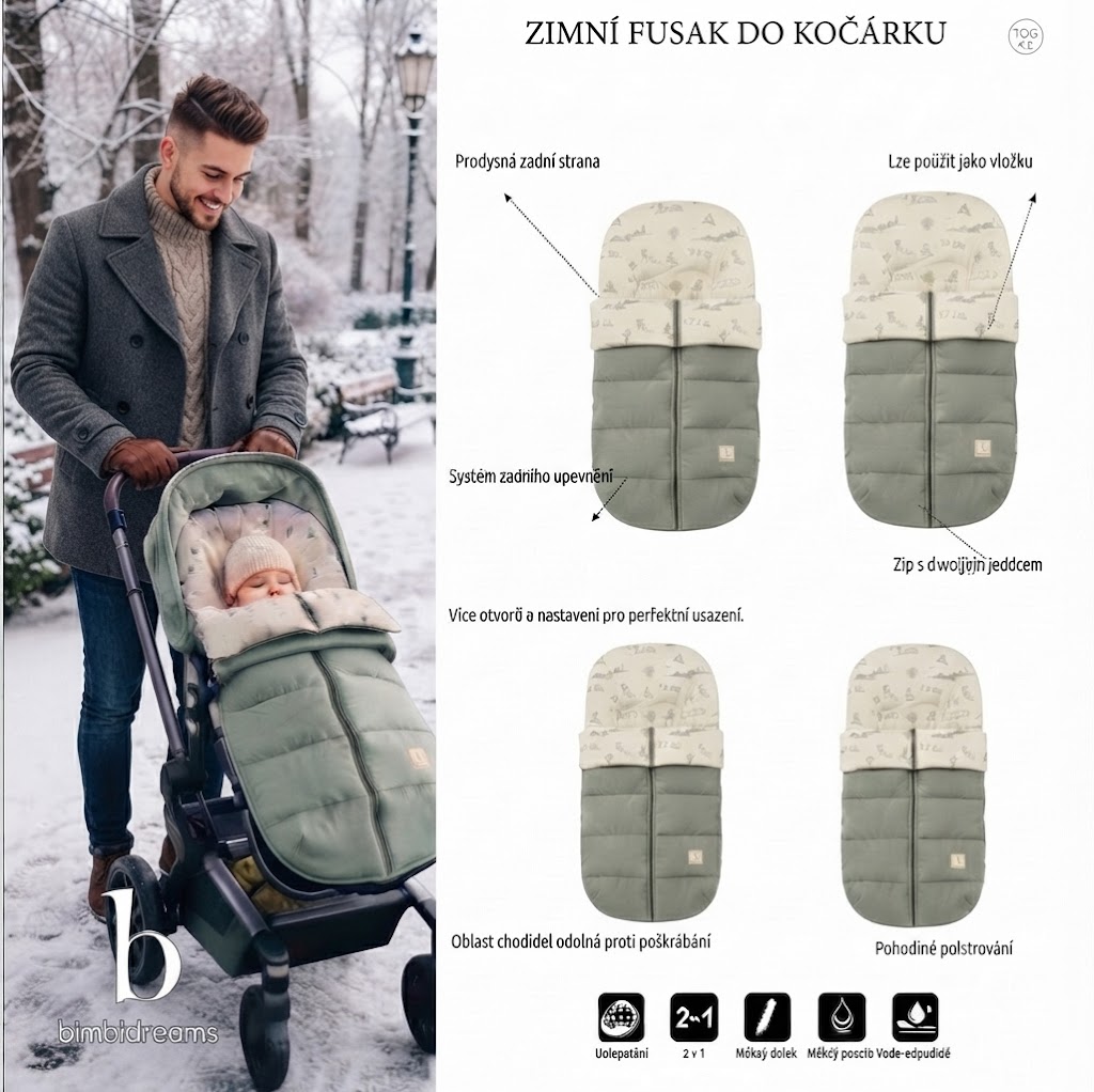Elegantní zimní fusak BimBi Carro Prado