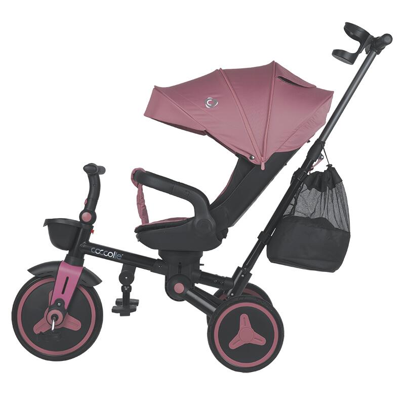 Skládací tříkolka Coccolle Urbio Plus Smoked Pink