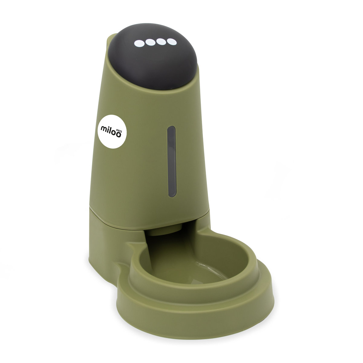 MilooPets Petportion Gravitační dávkovač krmiva pro psy a kočky 3,2 l – zelený