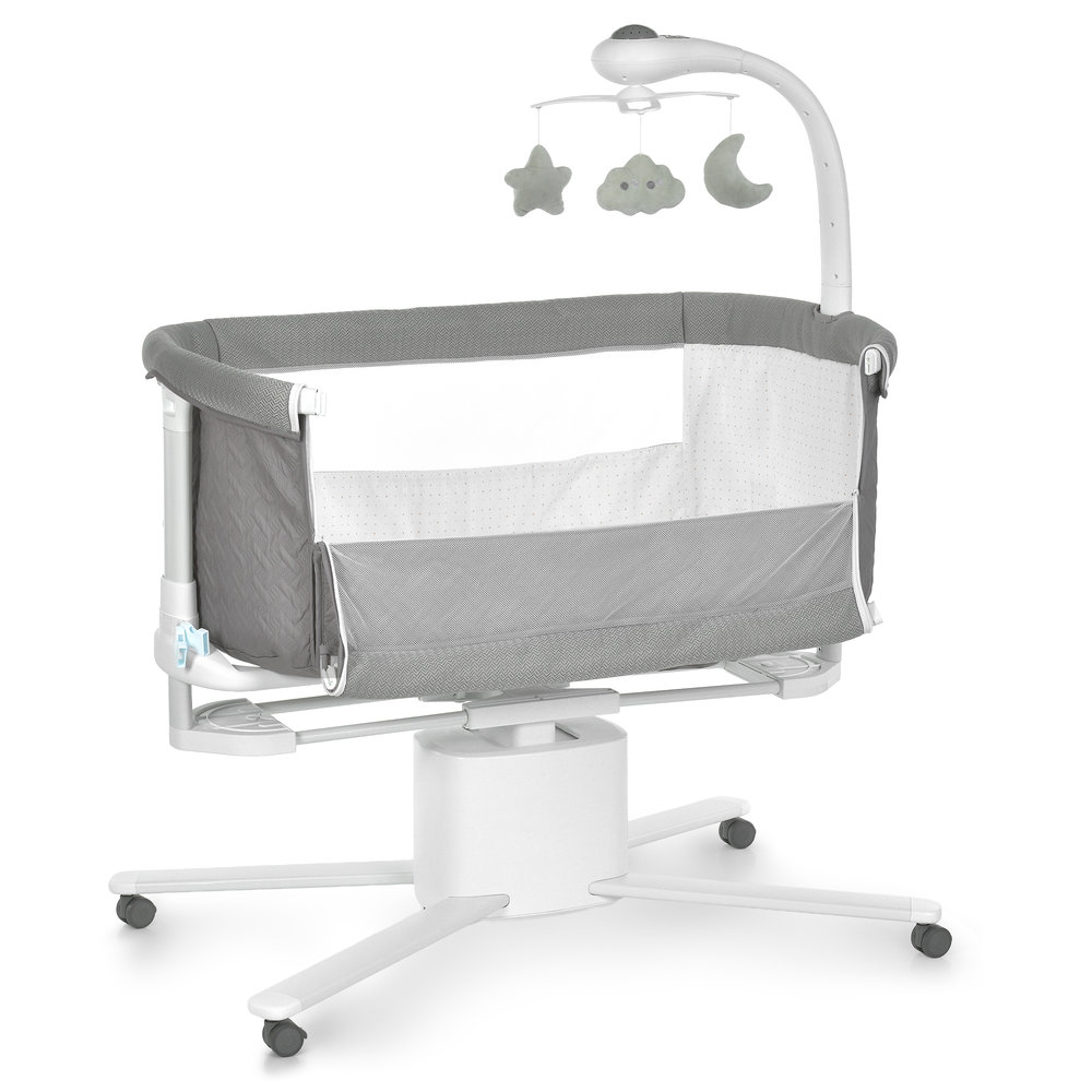 Dětská postýlka a kolébka 2v1 El Camino DREAM grey