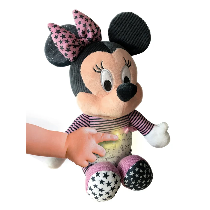 Plyšová hračka s uklidňující melodií a světlem Minnie Baby Clemantoni