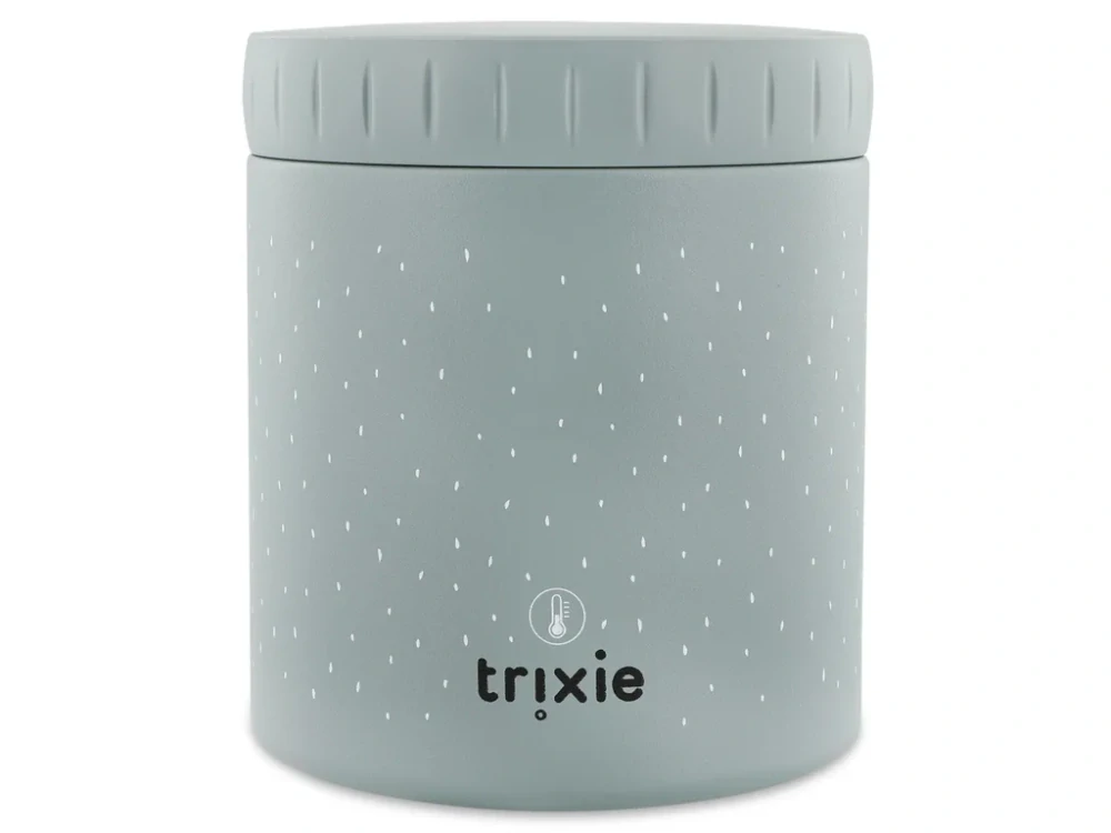 Dětská nerezová termoska na jídlo Trixie Pan žralok 500 ml - světle modrá