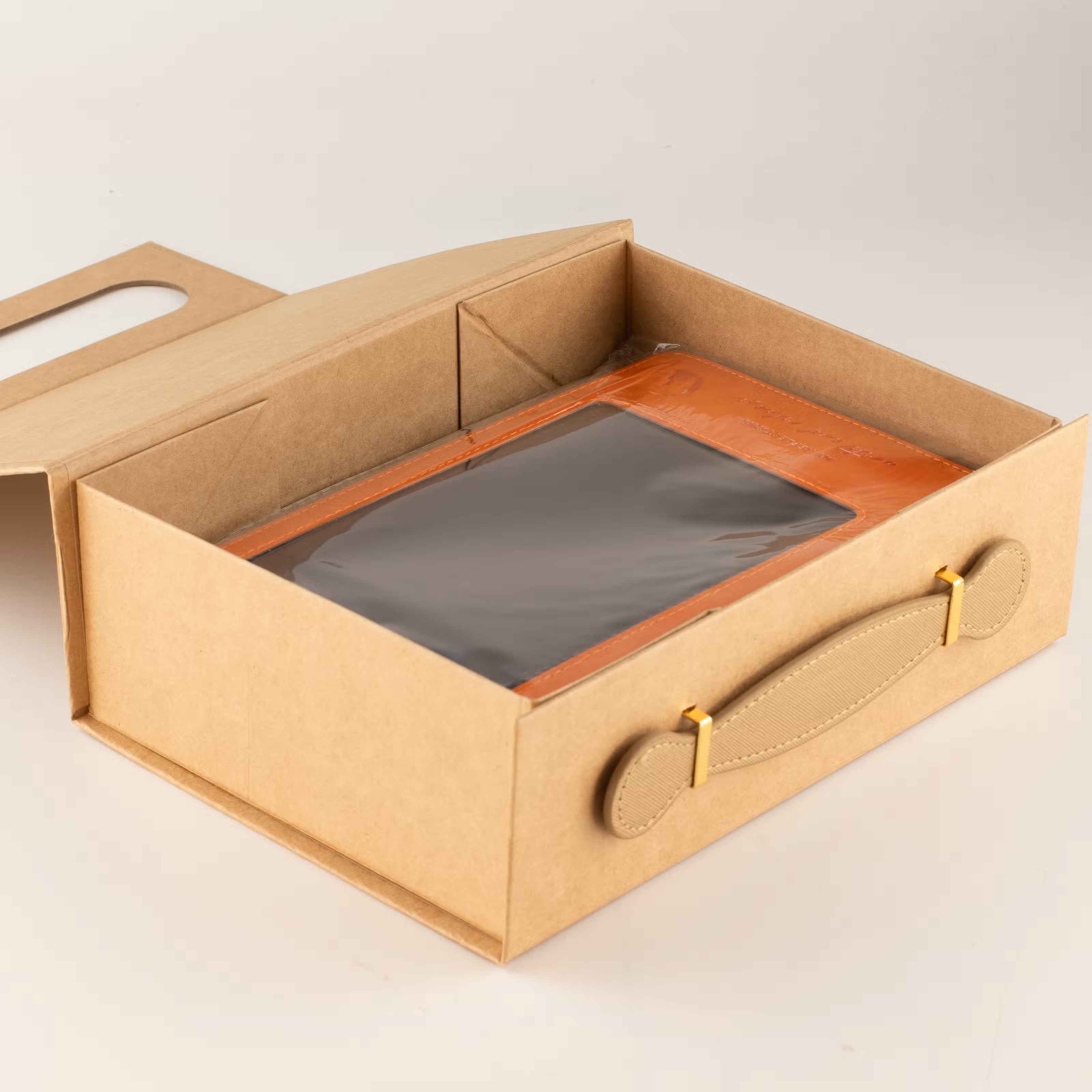 Luxusní dárková krabička – Med Hamper 24cm  (hnědá)