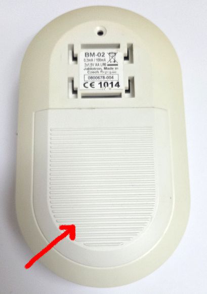 ND_ Zadní kryt baterií pro monitor dechu Nanny BM02 – náhradní díl