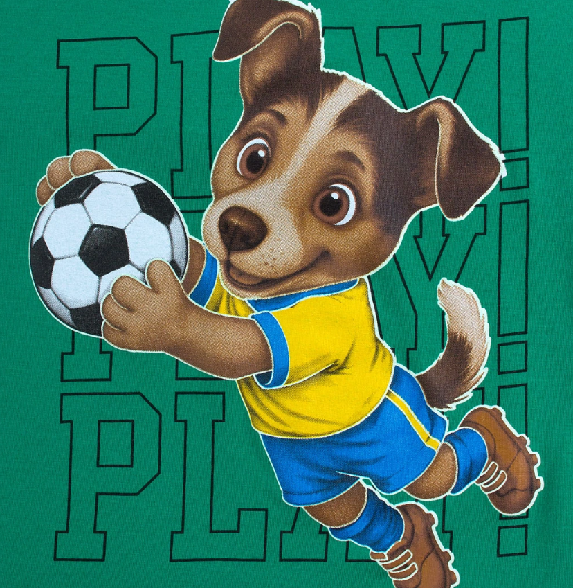 Chlapecké pyžamo svítící ve tmě PEJSEK FOTBALISTA KYLY