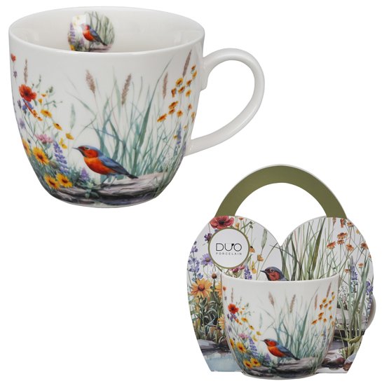 Porcelánový dekorovaný hrnek dárkově balený JULY 460 ml