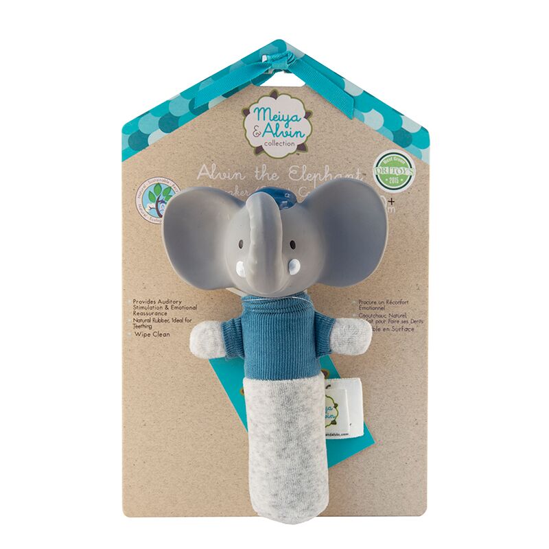 Pískátko/kousátko z kaučuku Sloník Alvin 17cm