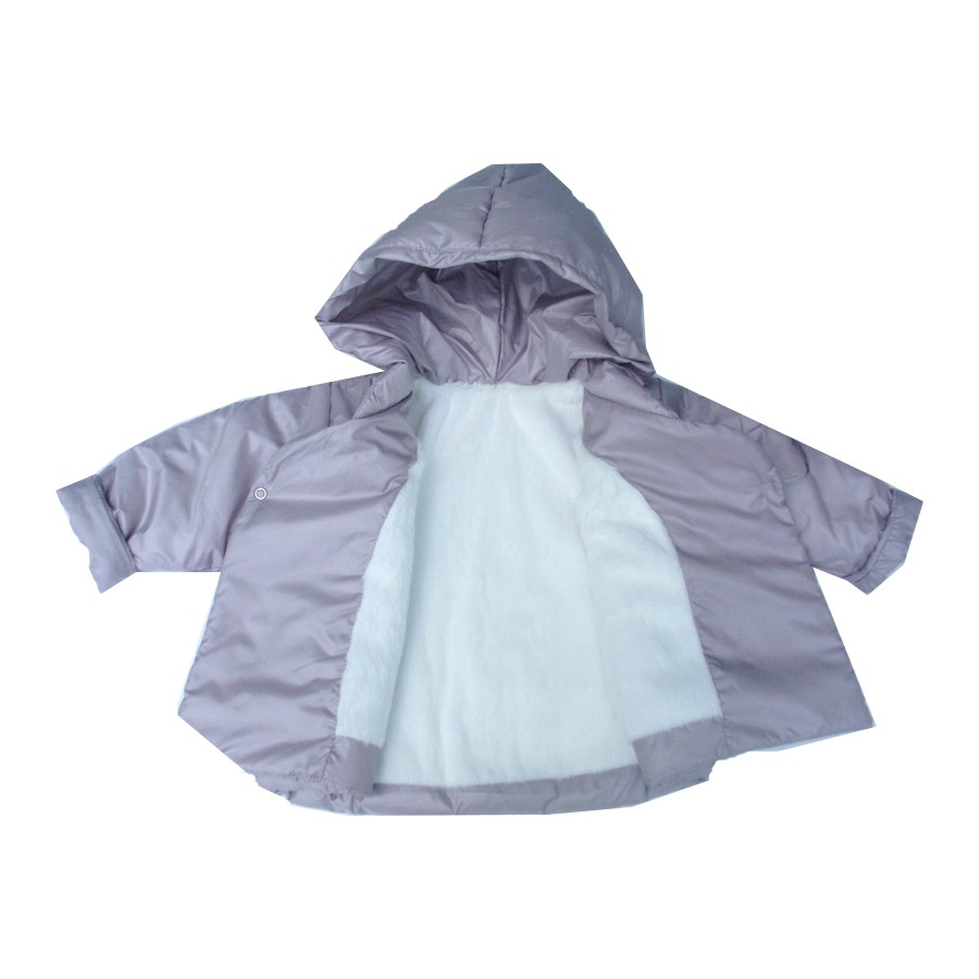  AKCE !!!! Elegantní zimní zavinovací bundička  - béžová perleť Barnaba