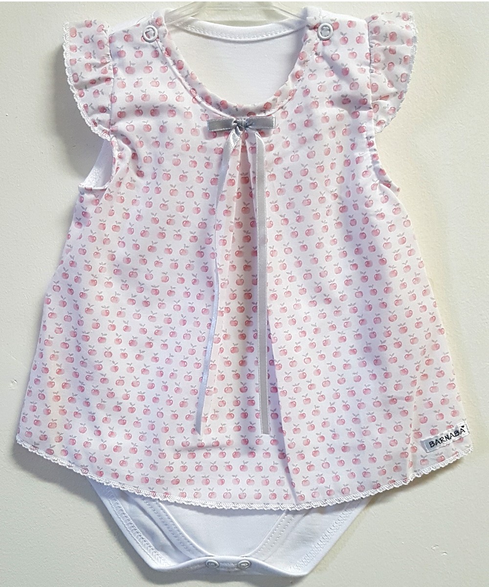  Nová kolekce - Dívčí bodyšatečky s jablíčky zn. Barnaba