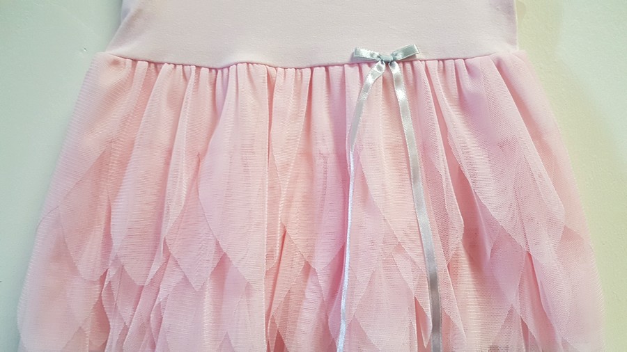 Dívčí šaty "Rusalka" zn. Barnaba růžové