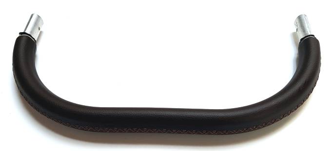 ND_ rukojeť na kočárek potažená Eco kůží - hnědá 45-46cm madlo