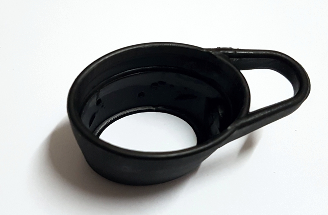 ND_držák na tašku na madlo - rovný- černý - 1kus