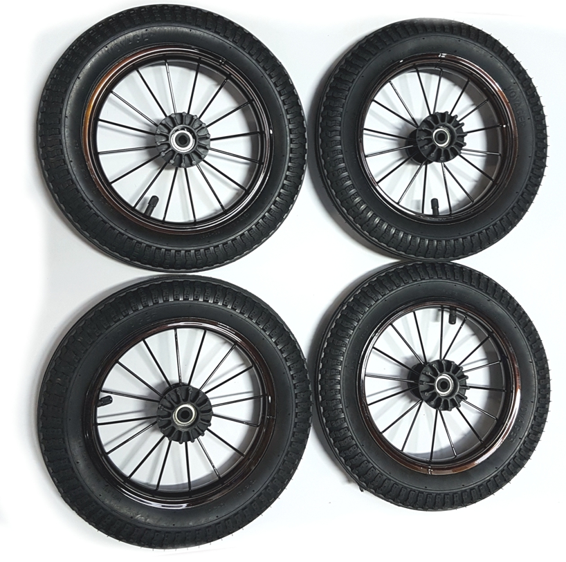 ND_sada kol na kočárek TAKO -nafukovací drátěná měděná