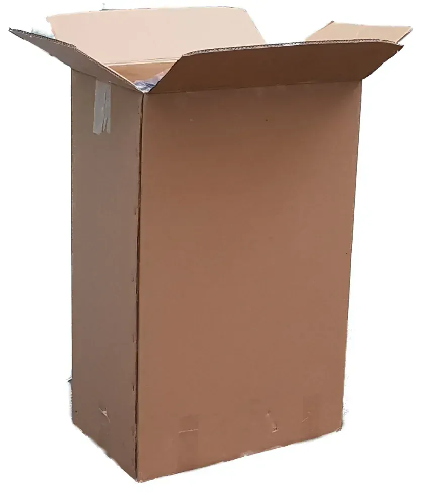 Kartonová krabice pro zabalení podvozku kočárku cca 52x33x82 cm